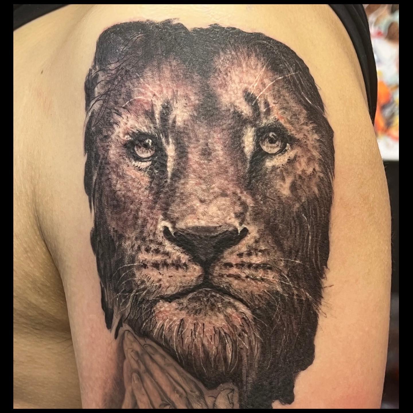 腕 #ライオン#lion #tattoo #ink #freehand #blackandgray #horimasa #tokyo #tokyoink #56 #56tattoo #刺青 #墨 #彫雅 #東京 #東京インク #タトゥー #フリーハンド #ブラックアンドグレー