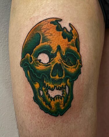 太腿 #スカル#skull #skulltattoo #tattoo #ink #freehand #56 #56tattoo #horimasa #tokyo #color #スカル #ガイコツ #タトゥー #インク #スミ #イレズミ #フリーハンド#カラー #ホリマサ #トウキョウ #骸骨 #刺青 #墨 #彫雅 #東京