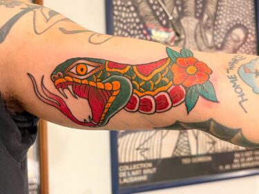 腕 #フラッシュワーク#snake #color #tattoo #ink #tokyo #horimasa #ヘビ #カラー #タトゥー #インク #スミ #イレズミ #蛇 #刺青 #墨 #彫雅 #東京 #56 #56tattoo