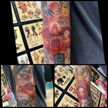 腕 #オニスカルin progress#oniskull #skull #skulltattoo #tattoo #ink #freehand #horimasa #tokyo #color #56 #56tattoo #スカル #ガイコツ #タトゥー #スミ #イレズミ #インク #フリーハンド #カラー #ホリマサ #トウキョウ #鬼 #骸骨 #刺青 #墨 #彫雅 #東京